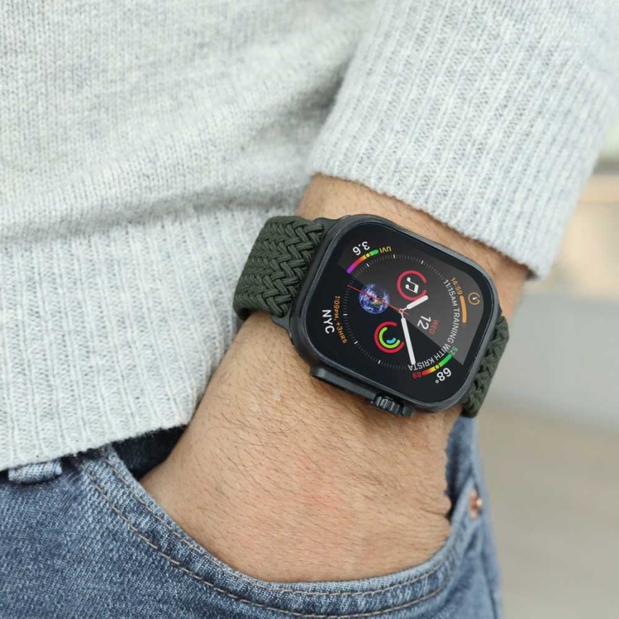 Vonmählen Woven Loop 44, 45, 46, 49mm Один Размер, Оливковый Черный – 3