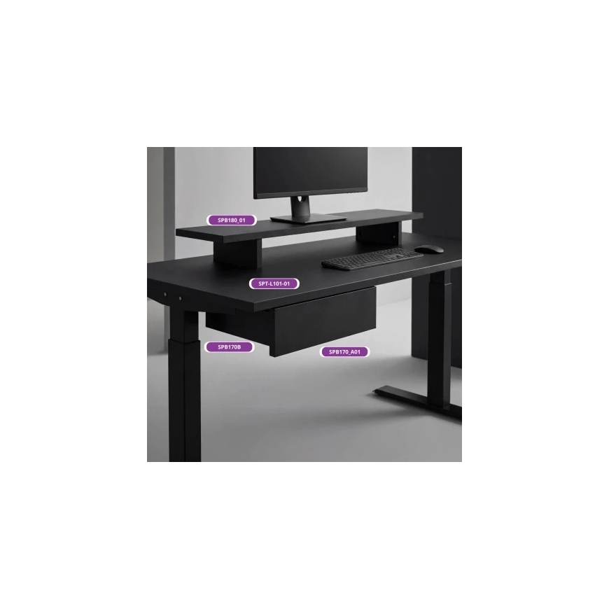 Atvilktne Spacetronik Melna SPB170B – 2
