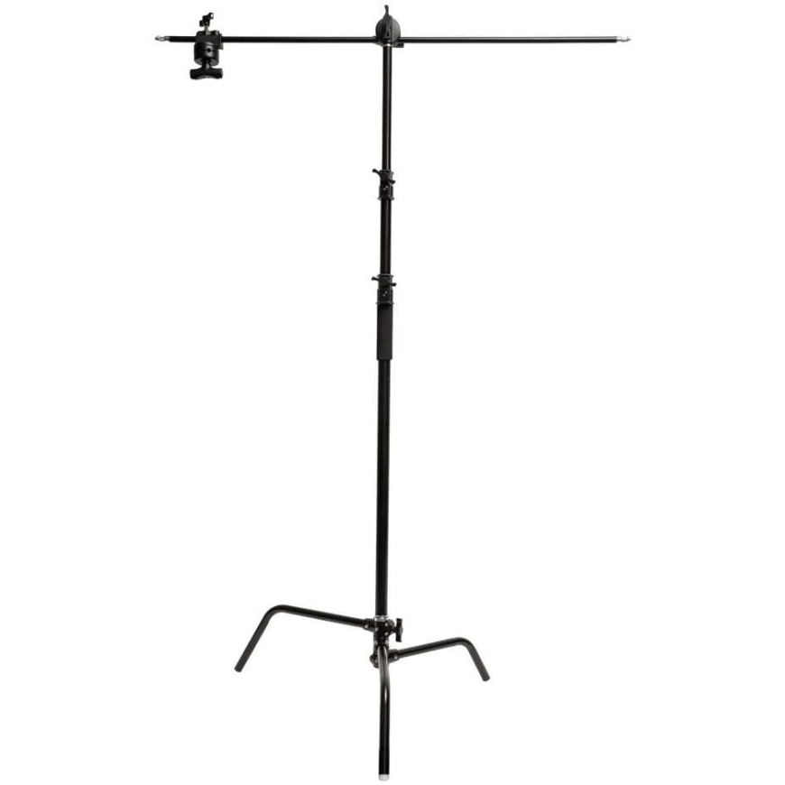 Lighting Stand - Caruba C Stand with Boom Arm 300cm 11kg Black