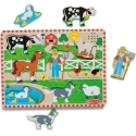 Puupuzzleita äänellä, Old MacDonald's Farm -puzzle EN Melissa & Doug