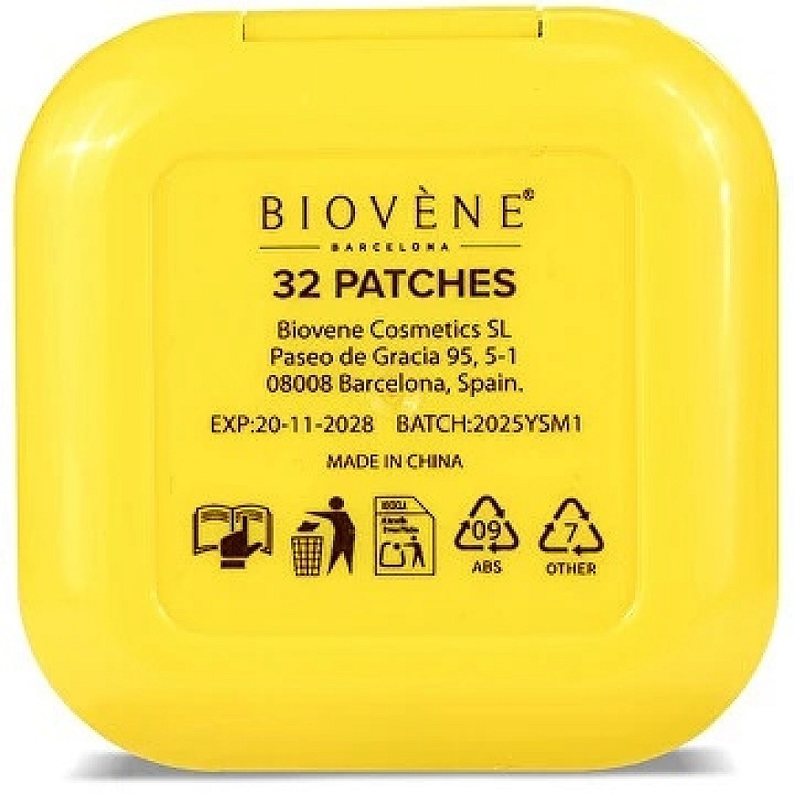 Biovene Pimple Star pleistrai ir veidrodėlio dėklas, 32 vnt. geltonų pleistrų rinkinys – 2