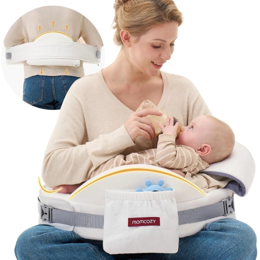 MOMCOZY COZYPRO NURSING PILLOW, White