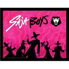 Püramiid KPop Deemonijahtijad Saja Poisid Raamitud print