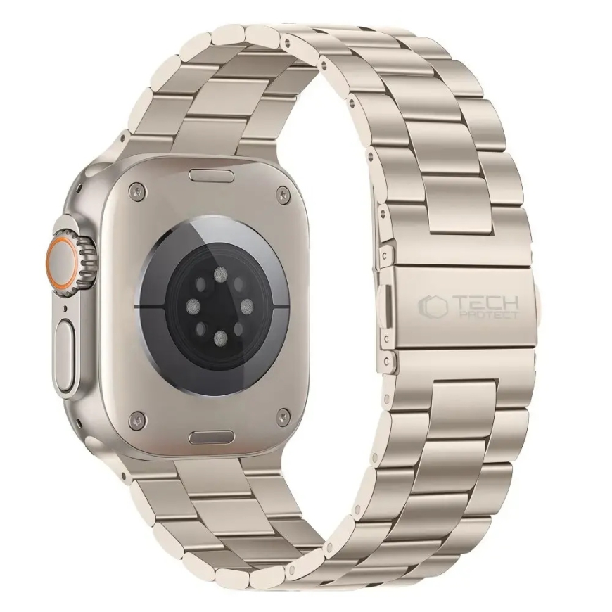TECH-PROTECT НЕРЖАВЕЙКА APPLE WATCH 8 / 9 / 10 / 11 / 12 / SE / ULTRA (44 / 45 / 46 / 49 ММ) ЗВЕЗДНЫЙ СВЕТ – 2