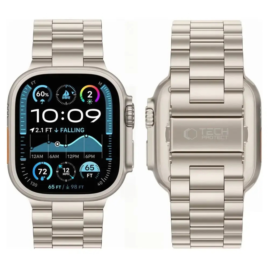 TECH-PROTECT RUOSTUMATON TERÄS APPLE WATCH 8 / 9 / 10 / 11 / 12 / SE / ULTRA (44 / 45 / 46 / 49 MM) TÄHTIVALkea – 3