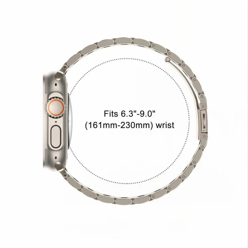 TECH-PROTECT НЕРЖАВЕЙКА APPLE WATCH 8 / 9 / 10 / 11 / 12 / SE / ULTRA (44 / 45 / 46 / 49 ММ) ЗВЕЗДНЫЙ СВЕТ – 4