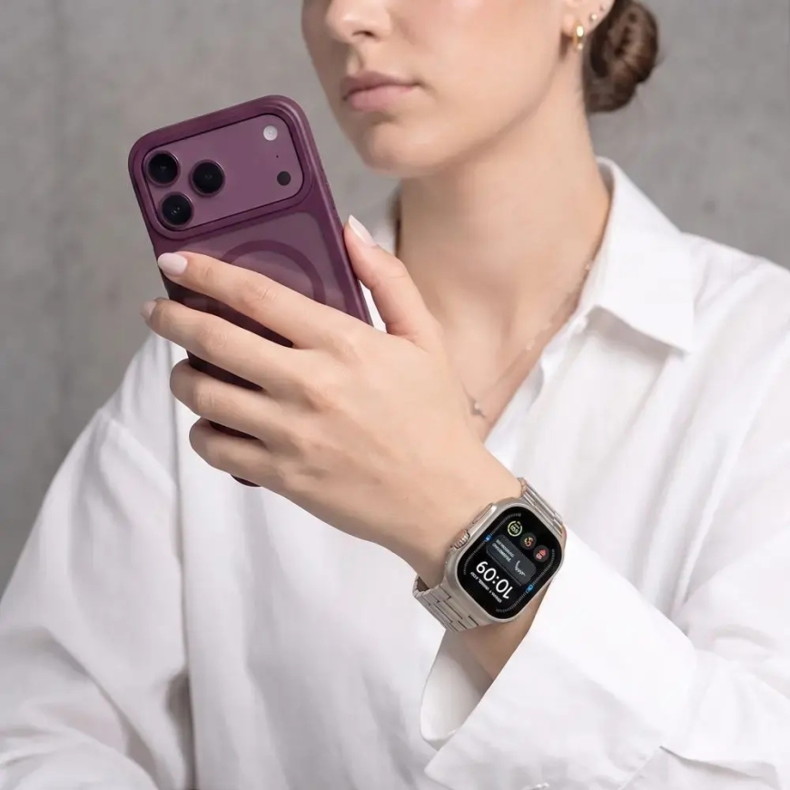 TECH-PROTECT NERŪSOJOŠĀ TĒRAUDA APPLE WATCH 8 / 9 / 10 / 11 / 12 / SE / ULTRA (44 / 45 / 46 / 49 MM) ZVAIGŽŅU BALTA – 5