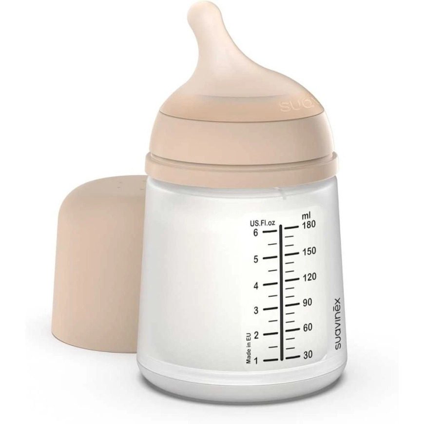 SUAVINEX ZERO ZERO ANTI-COLIC PULLO, JOHON ON HITAAN VIRTA SUSI, 180ML, ALKAEN +0 KK, LIGHT