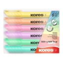 Highlighter KORES HIGH LINER PLUS, 4 pastel colors Highlighter KORES HIGH LINER PLUS, 4 pastel colors