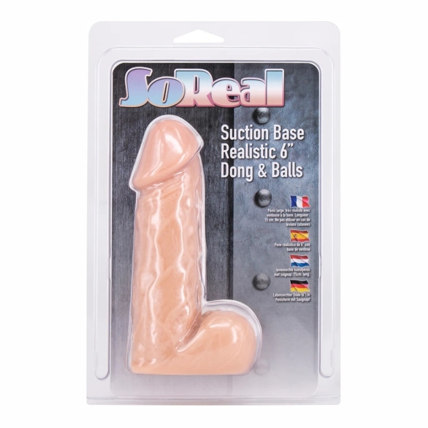 Seitsemän luomusta Realistinen dildo penis kiveksillä 15cm – 3