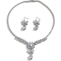 Troli Charming Jewelry Set with Zirconia (Necklace, Earrings) Troli Charming Jewelry Set with Zirconia (Necklace, Earrings)
