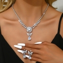Troli Charming Jewelry Set with Zirconia (Necklace, Earrings) Troli Charming Jewelry Set with Zirconia (Necklace, Earrings)
