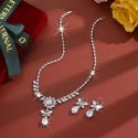 Troli Charming Jewelry Set with Zirconia (Necklace, Earrings) Troli Charming Jewelry Set with Zirconia (Necklace, Earrings)