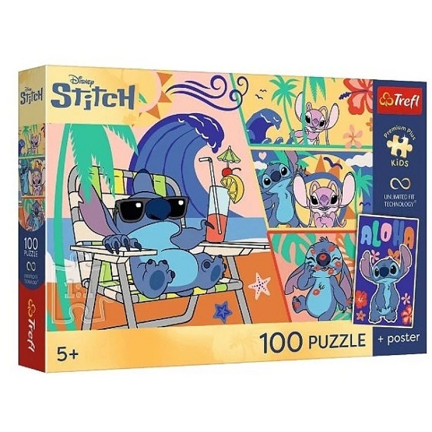 Trefl ПАЗЛ 100 PremPlus для детей Пляжный день 16553