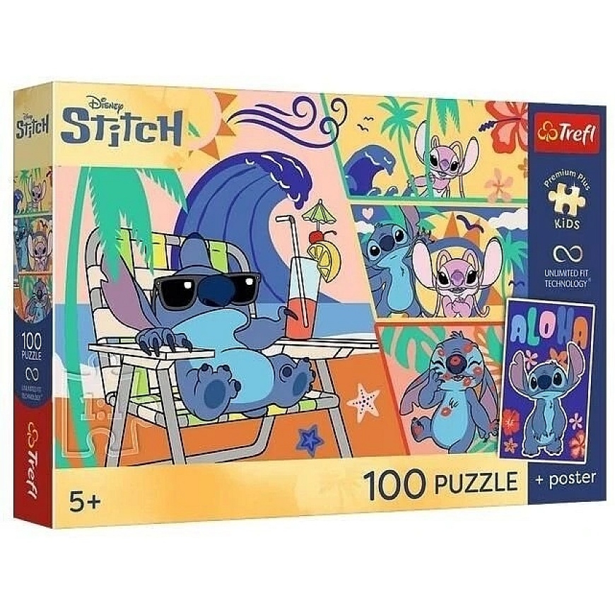 Trefl PUZZLE 100 PremPlus for Kids Beach Day 16553 – 2