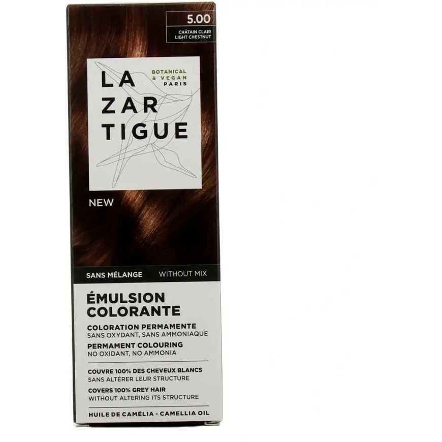 Lazartigue Emulsion Colorante Permanent Hair Dye 5.00 Heled kastan, 60 ml – 4