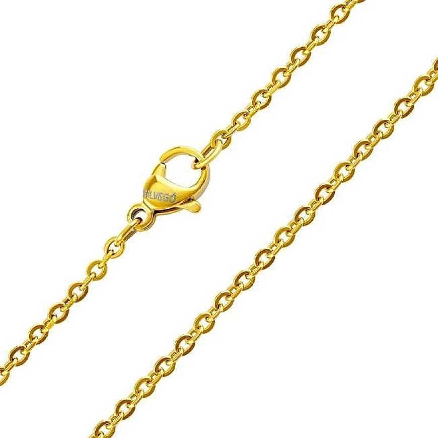 Silvego Anker Roma gold-plated surgical steel chain 2 mm KMM24329