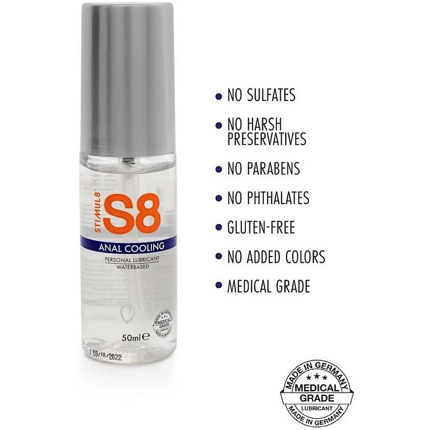 Stimul8 S8 Gels-S8 Atsvaidzinošs WB Anālais Lubrikants 50ml – 2