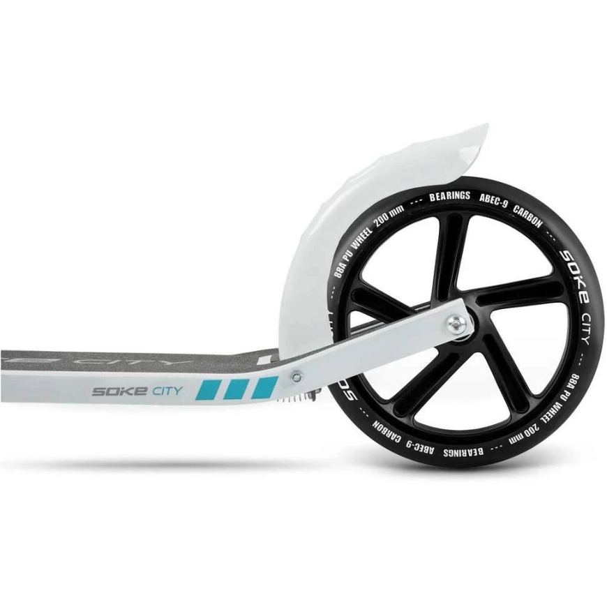 Soke 200 mm melni pilsētas skrituļdēļa riteņi, 2 gab. – 3
