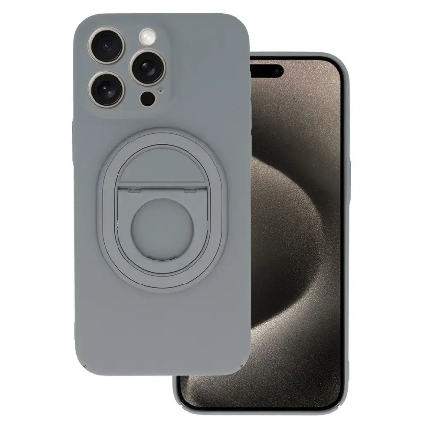 Tel Protect Magnetic Elipse phone case for iPhone 14 Pro gray