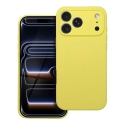 Silicone 2mm telefoni ümbris MagSafe toega iPhone 17 Pro kollane