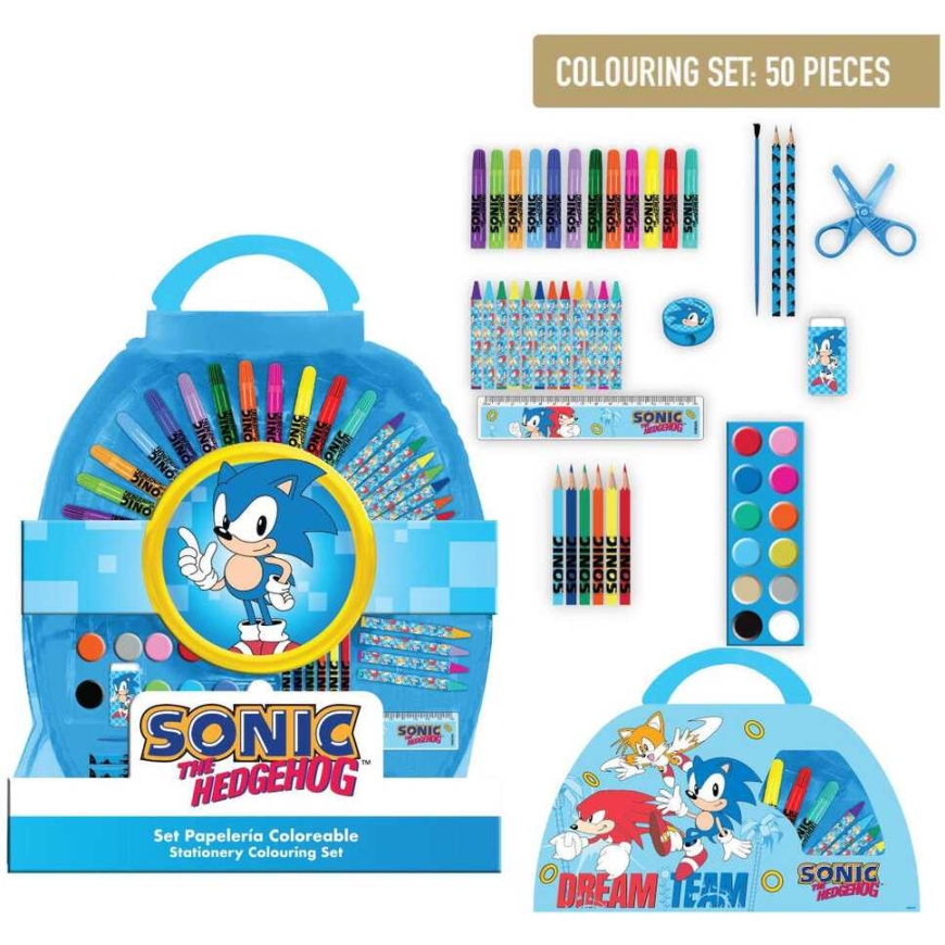 CERDÁ Sonic the Hedgehog rakstāmpiederumu krāsošanas komplekts