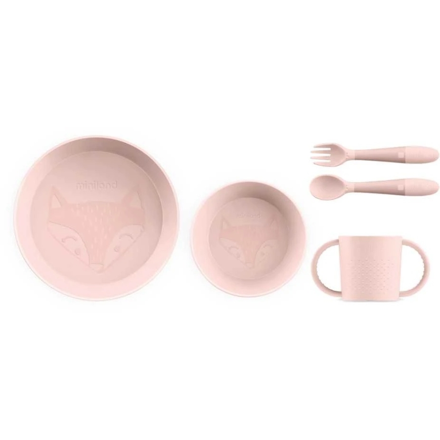 Miniland Children's Tableware Set Meal Set Round Candy 6 months+ – 2