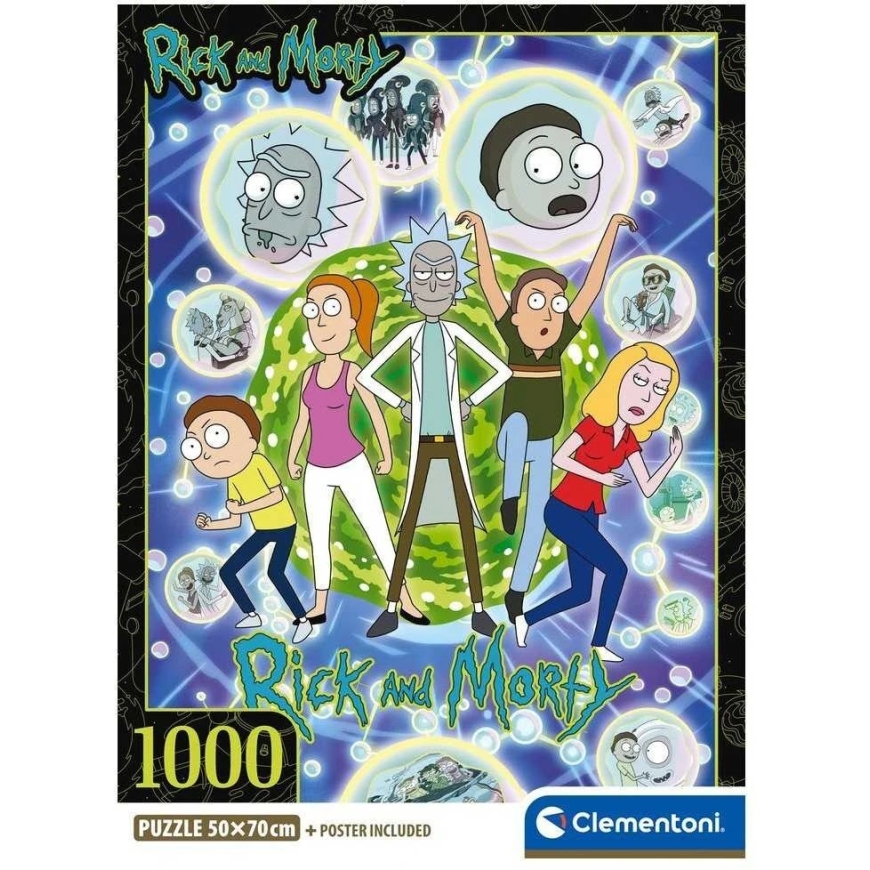Clementoni Dėlionė 1000 vnt. - Rikas ir Mortis – 2