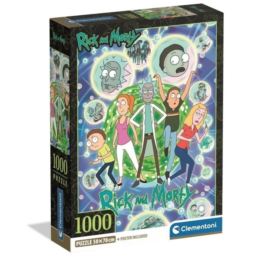 Clementoni Dėlionė 1000 vnt. - Rikas ir Mortis – 3