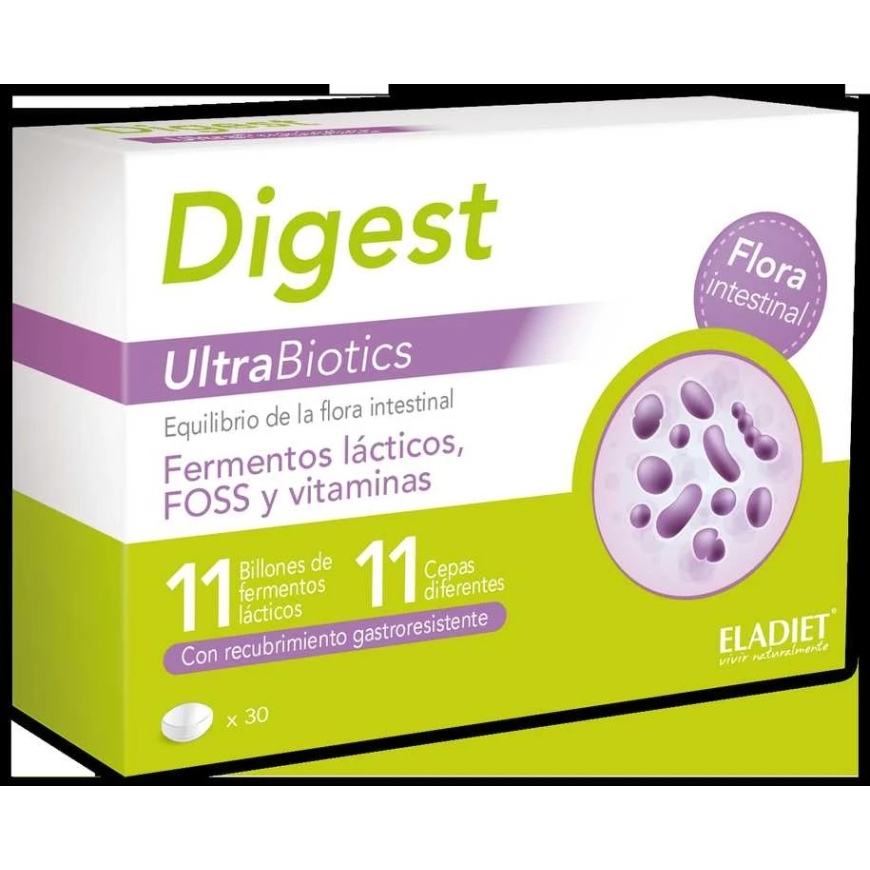 Eladiet Digest Ultrabiotikai 30 vnt