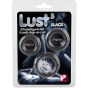 You2Toys Lust 3 Dzimumlocekļa gredzeni melni You2Toys Lust 3 Dzimumlocekļa gredzeni melni