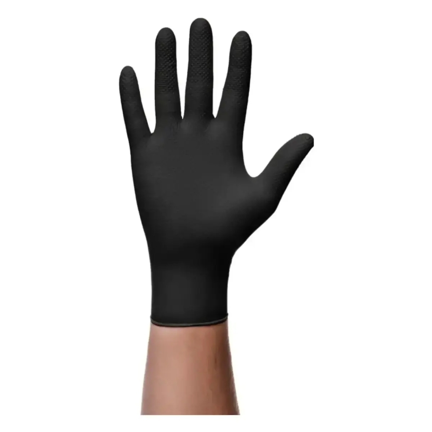 Нитриловые перчатки Mercator GoGrip BLACK, 4 шт., размер XL – 2