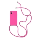 Strap Silicone phone case for iPhone 11 Pro pink