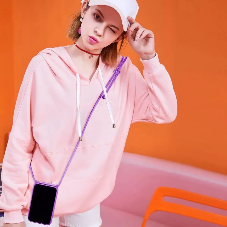 Strap Silicone phone case for iPhone 11 Pro pink – 3