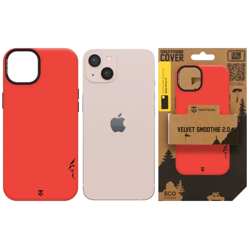 Tactical MagForce Velvet Smoothie 2.0 telefoni ümbris MagSafe toega iPhone 13 punane – 5
