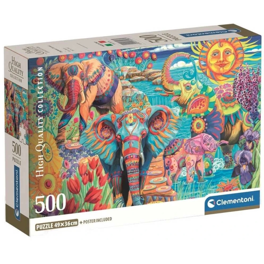 Clementoni Pusle 500 tk - Elevanti Karneval – 3