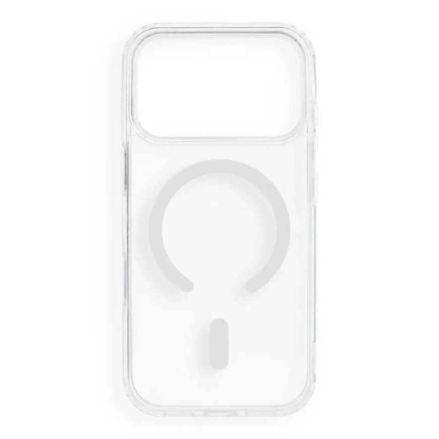 Somu iPhone 17 Pro / 18 Pro ar krāsaino gredzenu Drop Glue, saderīga ar MagSafe, balta