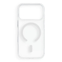Kaitseümbris iPhone 17 Pro / 18 Pro Drop Glue värvilise rõngaga, ühilduv MagSafe'iga, valge Kaitseümbris iPhone 17 Pro / 18 Pro Drop Glue värvilise rõngaga, ühilduv MagSafe'iga, valge