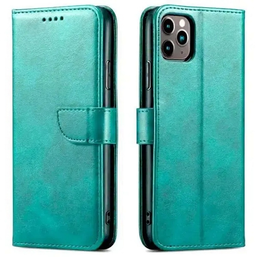 Marv Wallet knyginio tipo telefono dėklas Samsung Galaxy A55 5G (A556) žalias