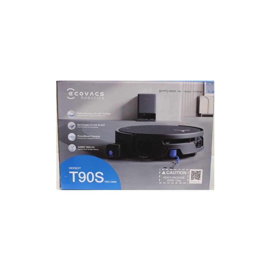 SALE OUT. DEEBOT T90S PRO OMNI Vacuum Cleaner,Robot,Wet&Dry,40000Pa,TruEdge 3.0,ZeroTangle 4.0,OZMO Roller 3.0,Black+OMNI Auto-E
