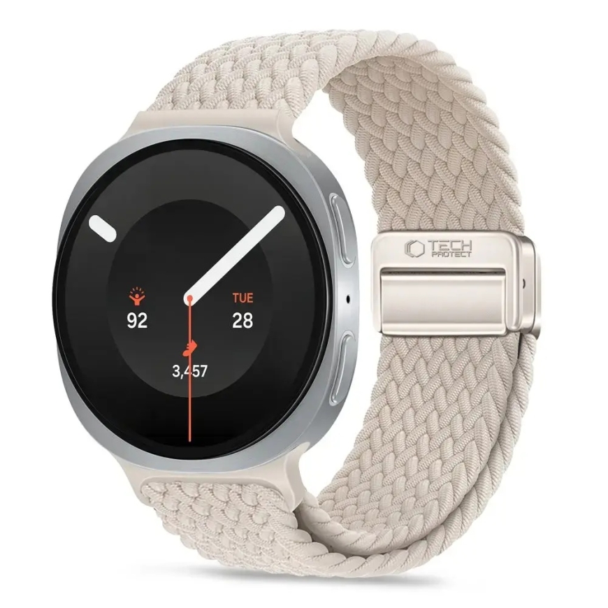 Tech-Protect NylonMag nutikella rihm Galaxy Watch 8/9/Classic (40/44/46 mm) jaoks | nailonist | beež