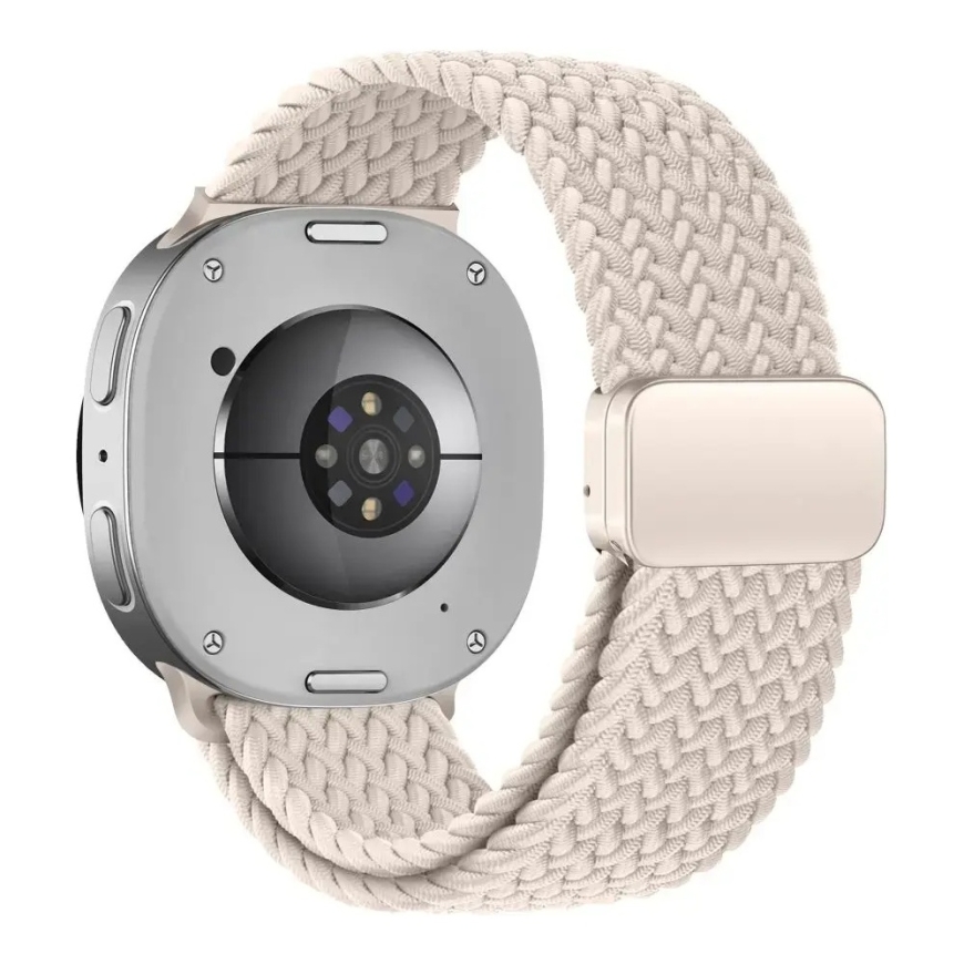 Tech-Protect NylonMag viedpulksteņa siksniņa priekš Galaxy Watch 8/9/Classic (40/44/46 mm) | neilons | bēša – 2