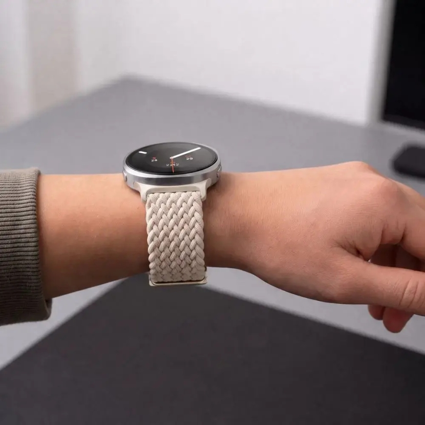 Tech-Protect NylonMag viedpulksteņa siksniņa priekš Galaxy Watch 8/9/Classic (40/44/46 mm) | neilons | bēša – 4
