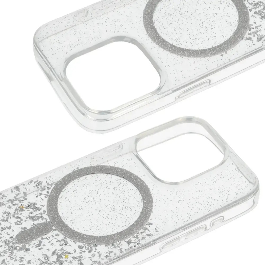 Tel Protect Moonlite phone case with MagSafe support for iPhone 14 silver transparent – 4