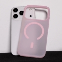 Tel Protect Mist Matte -puhelinsuojus MagSafe-tuesta iPhone 15 Pro:lle, vaaleanpunainen Tel Protect Mist Matte -puhelinsuojus MagSafe-tuesta iPhone 15 Pro:lle, vaaleanpunainen