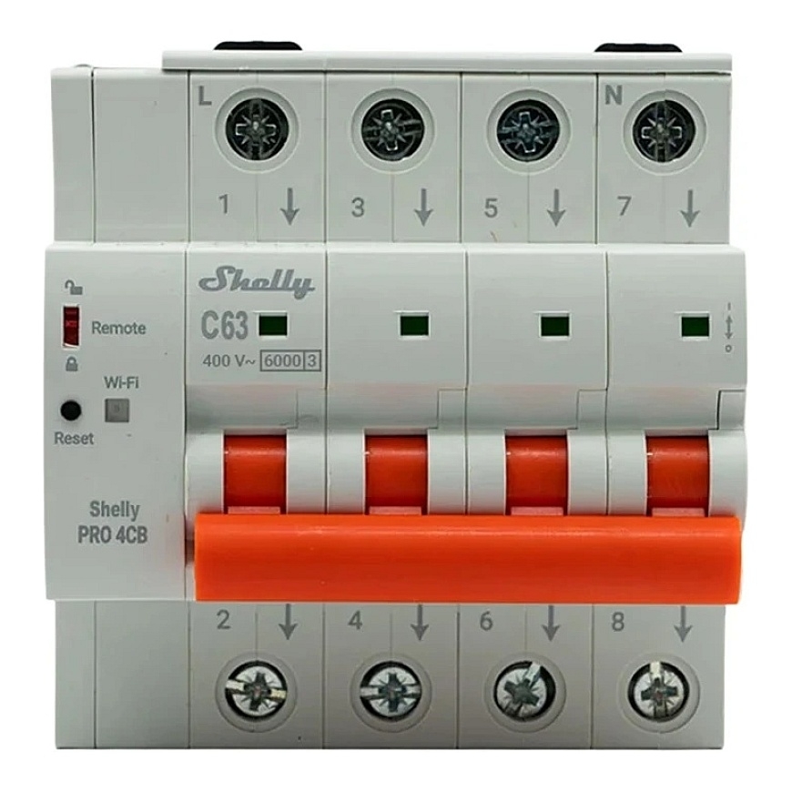 Kaitseüleneja SHELLY Pro 4CB C63