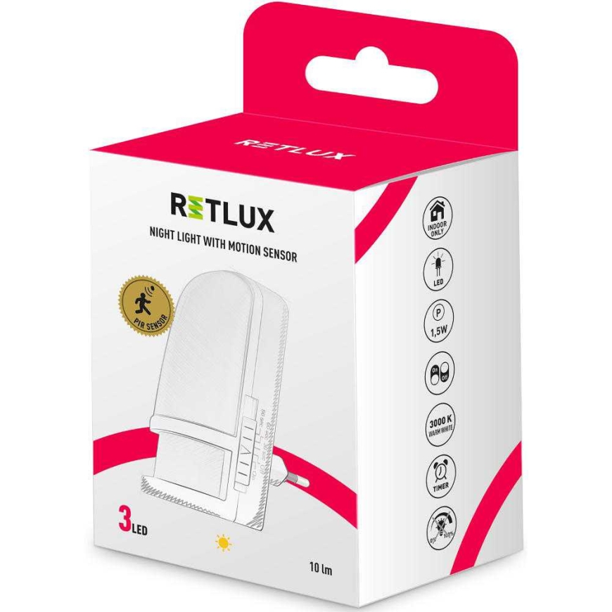RNL 107 LED öölamp PIR 230V WW RETLUX – 3