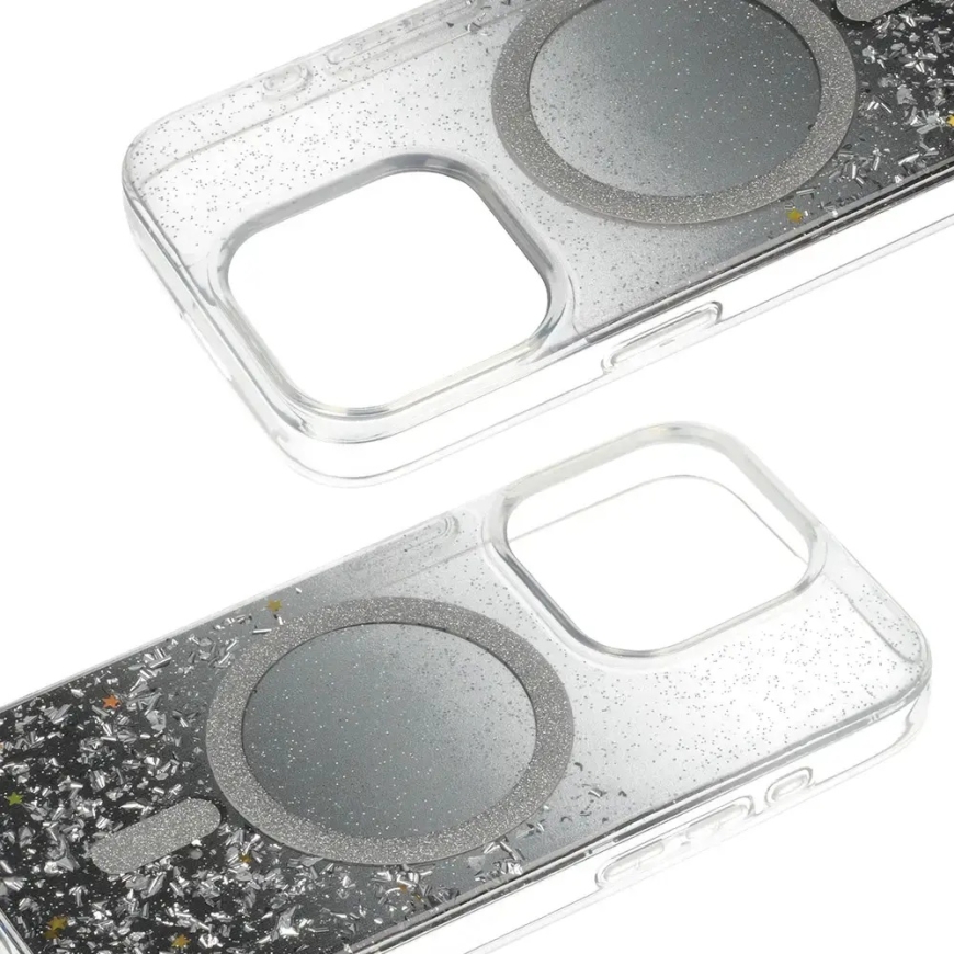 Tel Protect Moonlite puhelinsuoja MagSafe-tuella iPhone 12 Pro:lle musta läpinäkyvä – 4