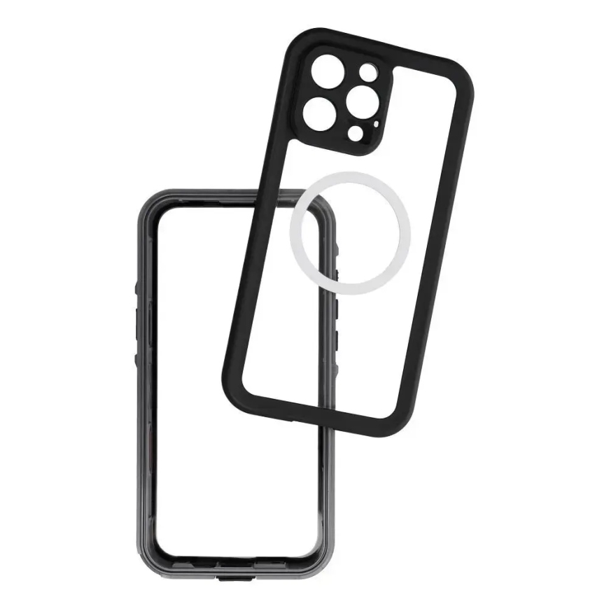 Korpuss iPhone 16 PRO MAX Shellbox Dot ūdensizturīgs, saderīgs ar MagSafe melns – 2