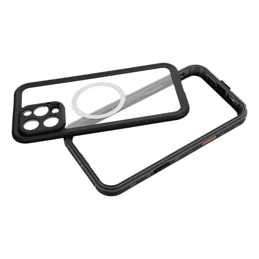 Korpuss iPhone 16 PRO MAX Shellbox Dot ūdensizturīgs, saderīgs ar MagSafe melns – 3